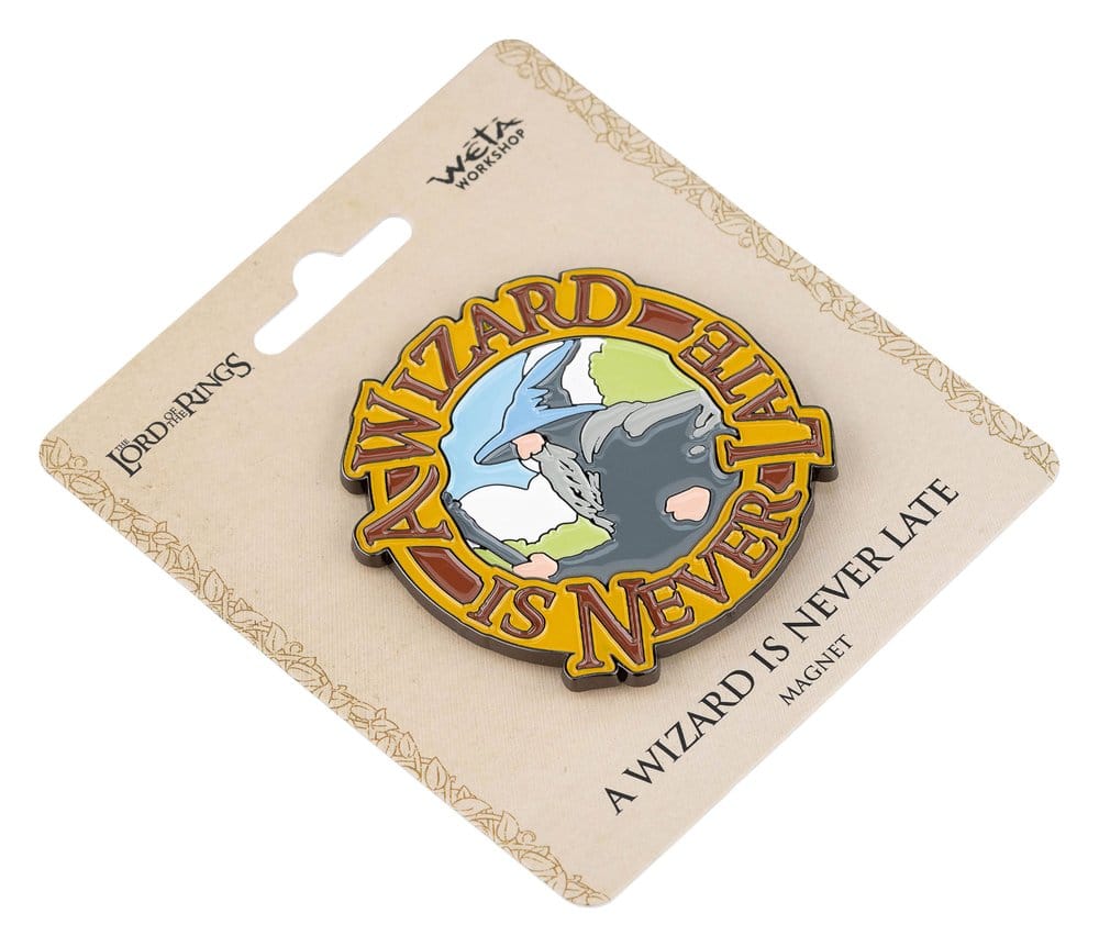 Lord of the Rings Magnet A Wizard Is Never Late (Enamel) 7 cm - MangaShop.ro