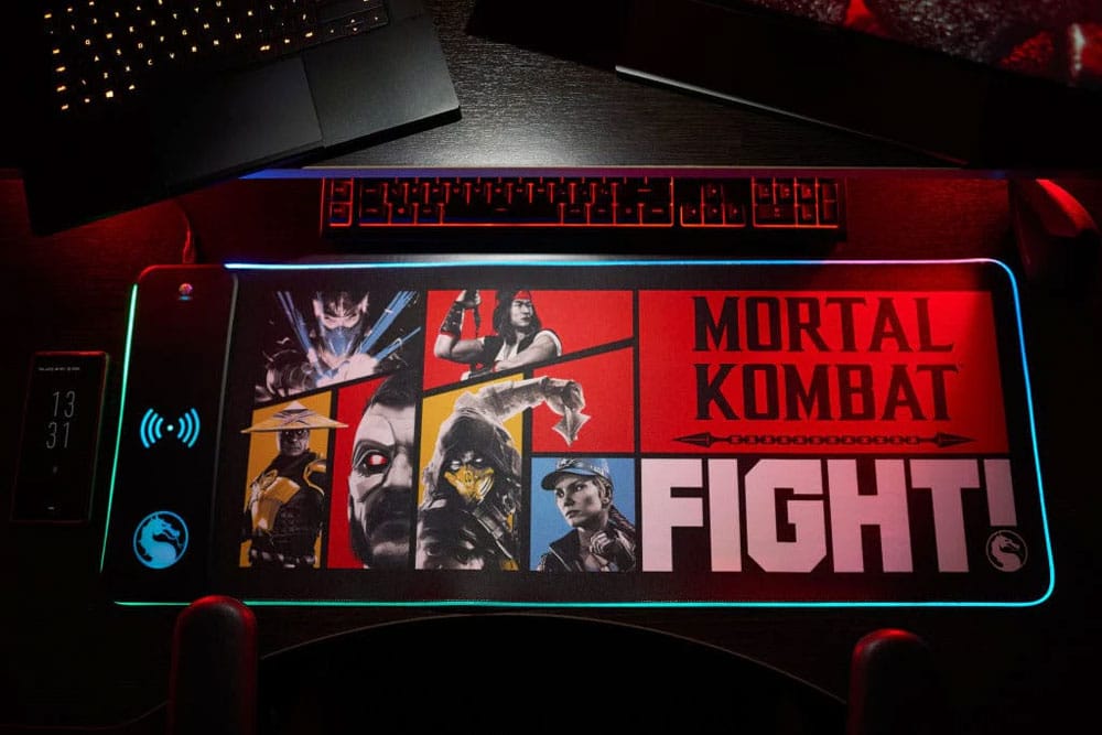 Mortal Kombat Mousepad with Mobile Charger - MangaShop.ro