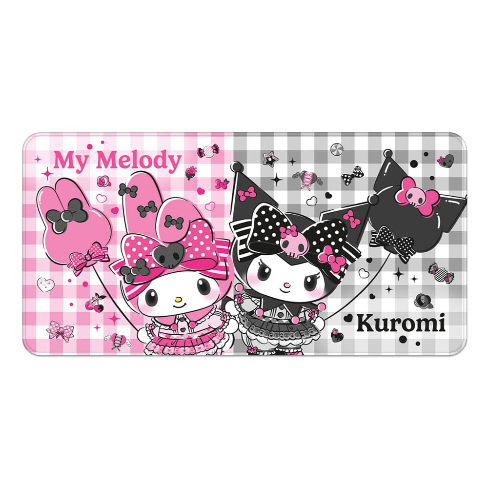 Sanrio Pink Black Party Series XXL Mousepad My Melody & Kuromi - MangaShop.ro