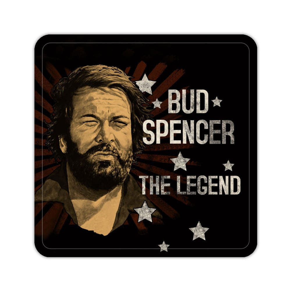 Bud Spencer Tin coasters The Legend 10 x 10 cm - MangaShop.ro