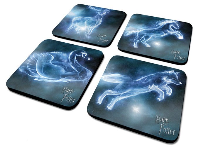Harry Potter Coaster 4-Pack Patronus - MangaShop.ro