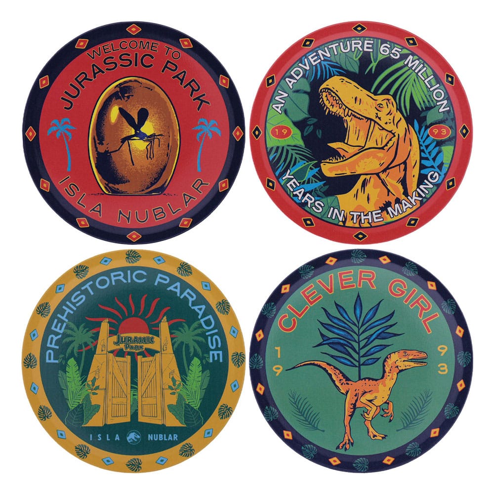 Jurassic Park Coaster 4-Pack - MangaShop.ro