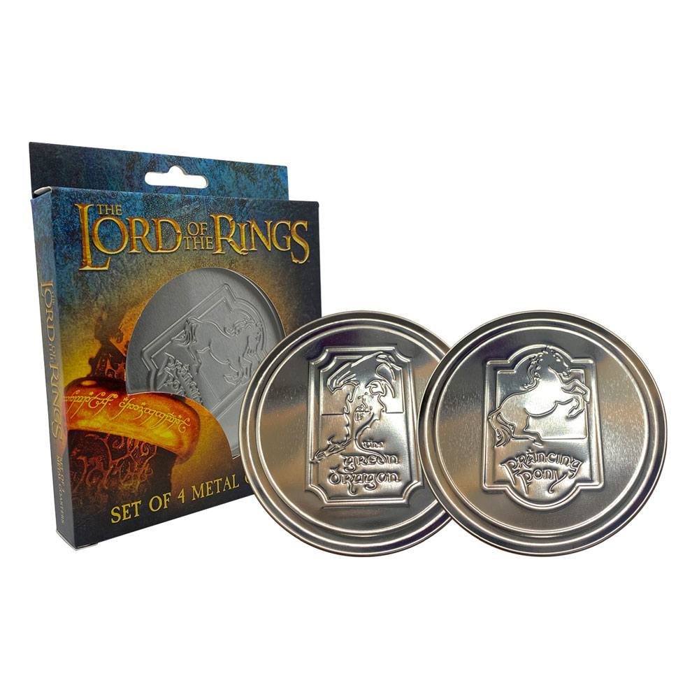 The Lord of the Rings Coaster 4-Pack Green Dragon - MangaShop.ro