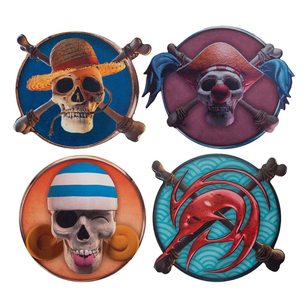 One Piece Coaster 4-Pack Characters #1 - MangaShop.ro