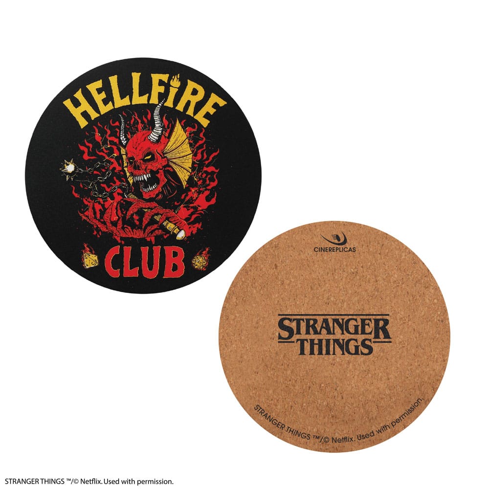 Stranger Things Coaster 4-Pack Hellfire Club - MangaShop.ro