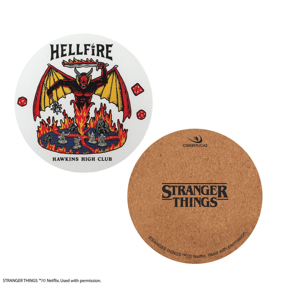 Stranger Things Coaster 4-Pack Hellfire Club - MangaShop.ro