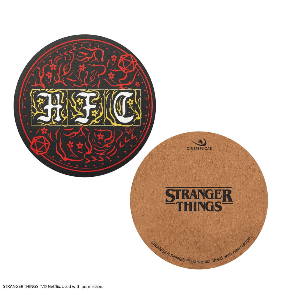 Stranger Things Coaster 4-Pack Hellfire Club - MangaShop.ro