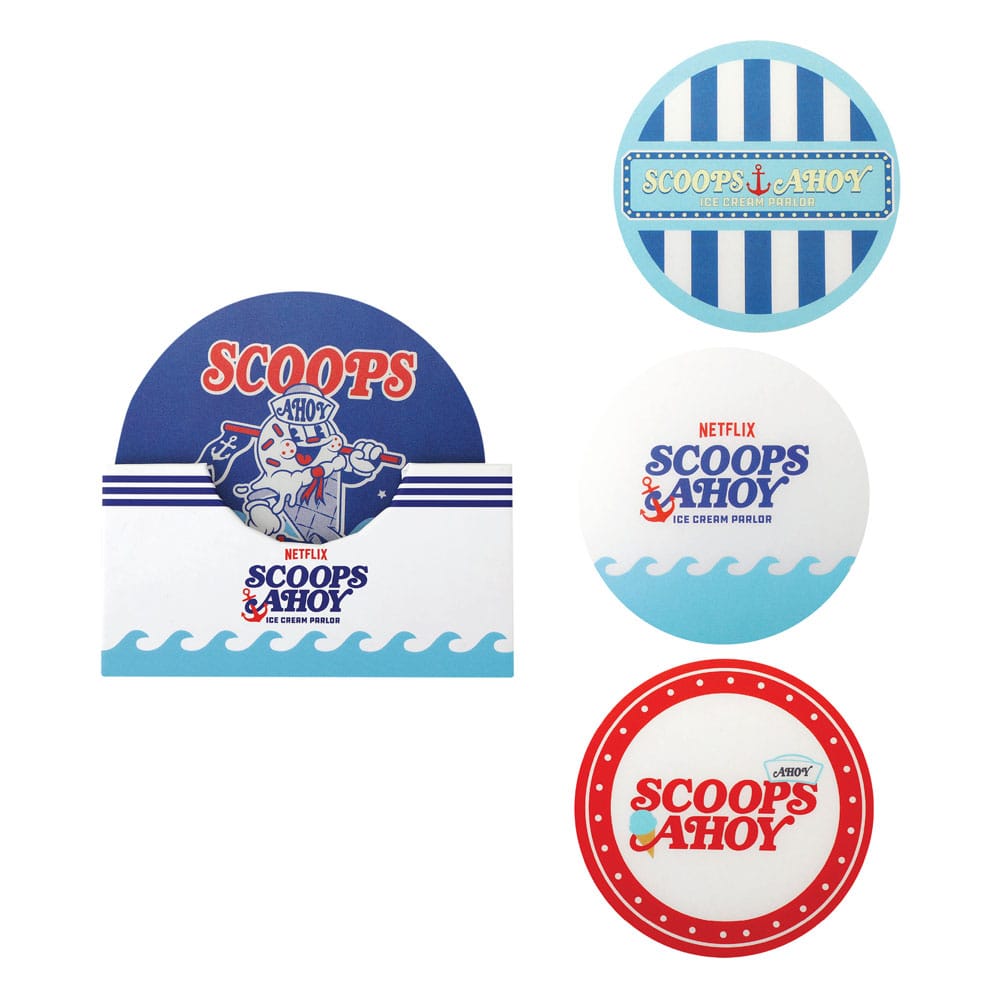 Stranger Things Scoops Ahoy Coaster 4-Pack - MangaShop.ro