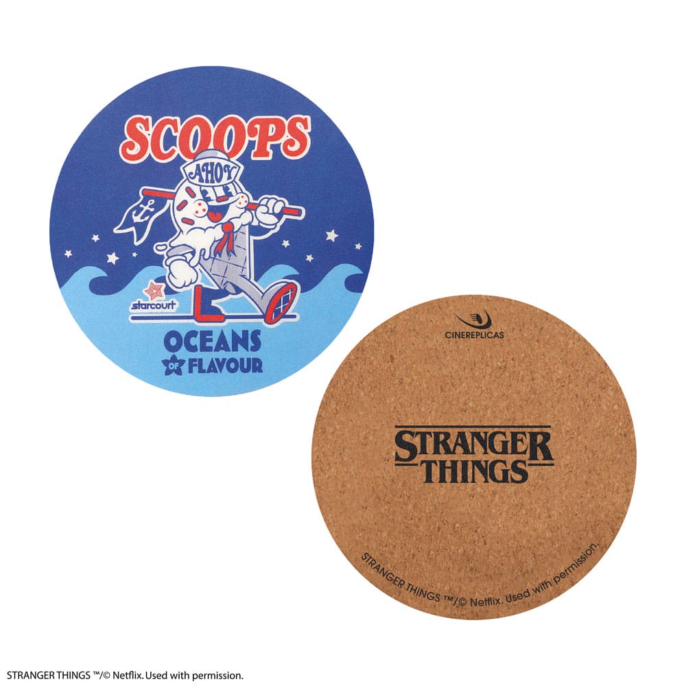 Stranger Things Scoops Ahoy Coaster 4-Pack - MangaShop.ro