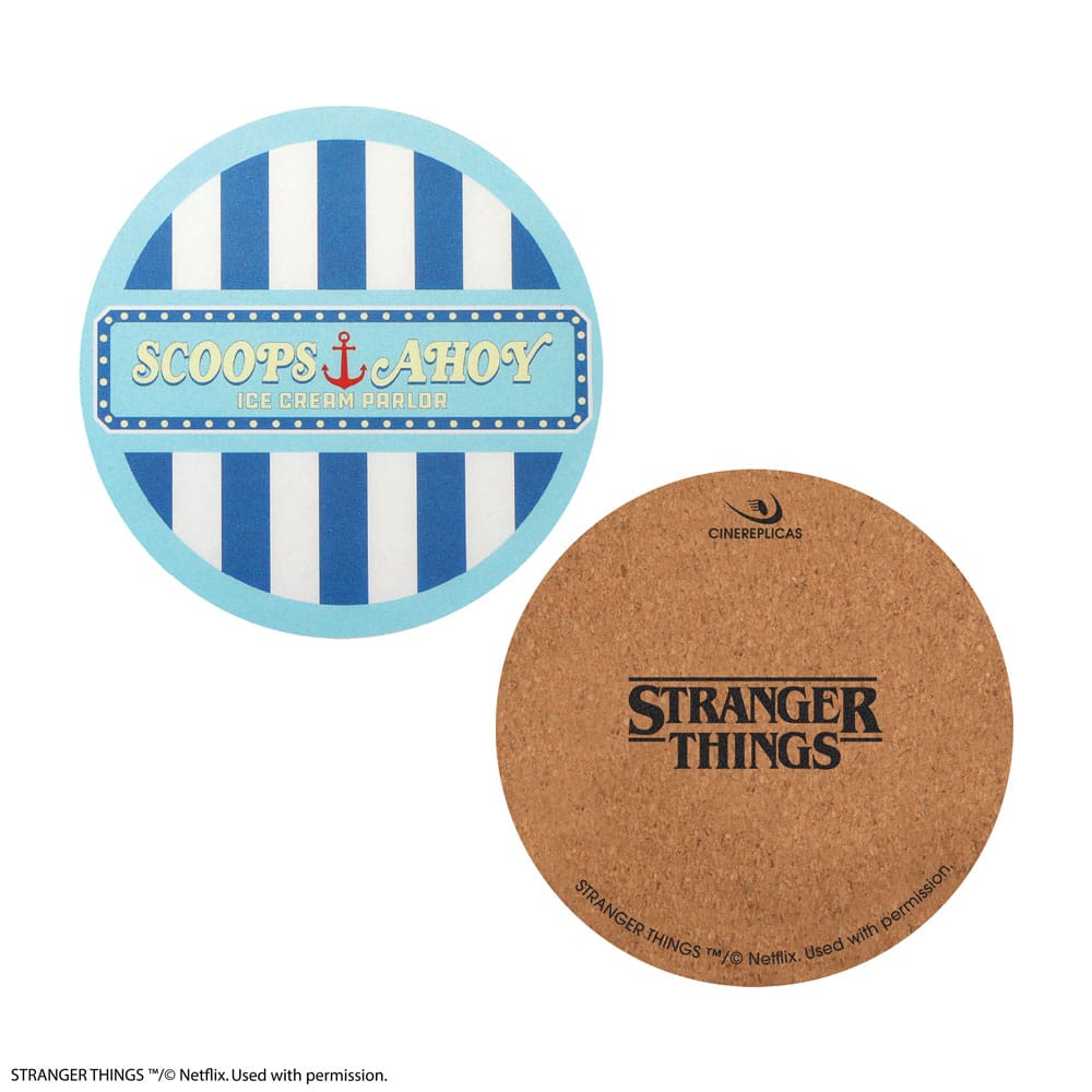 Stranger Things Scoops Ahoy Coaster 4-Pack - MangaShop.ro