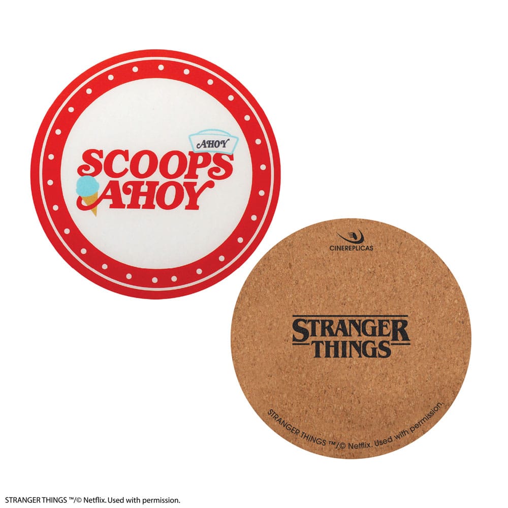 Stranger Things Scoops Ahoy Coaster 4-Pack - MangaShop.ro
