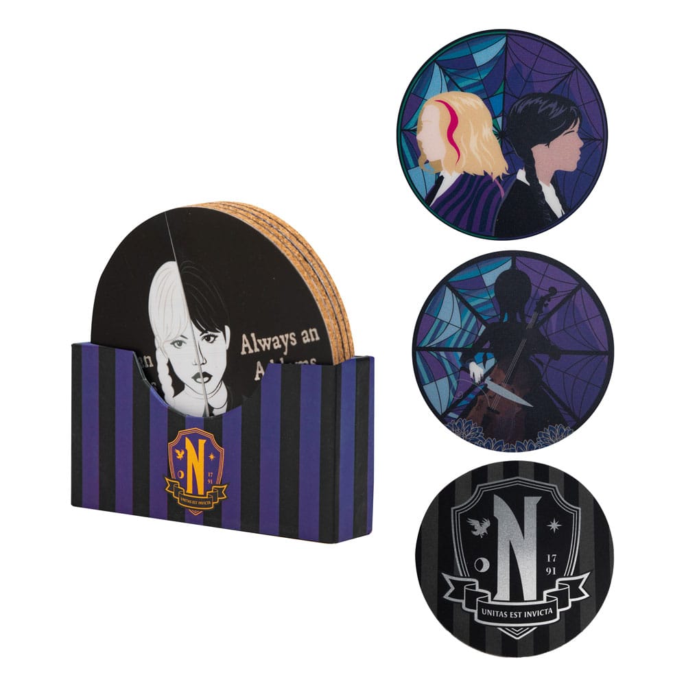Wednesday Coaster 4-Pack - MangaShop.ro