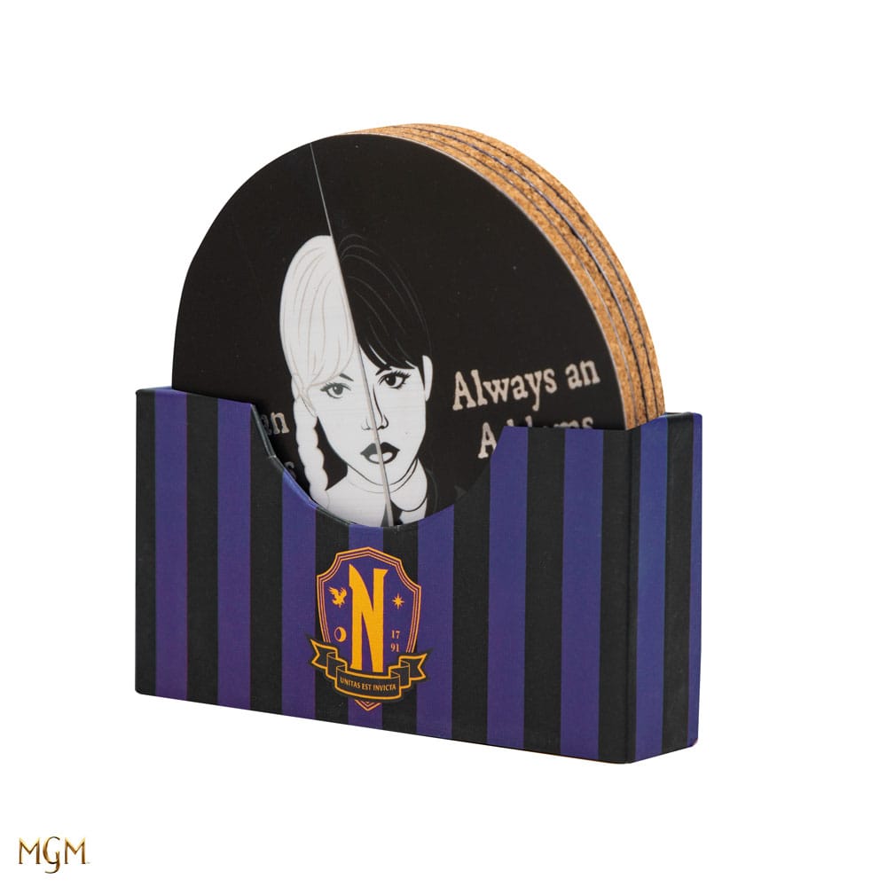Wednesday Coaster 4-Pack - MangaShop.ro