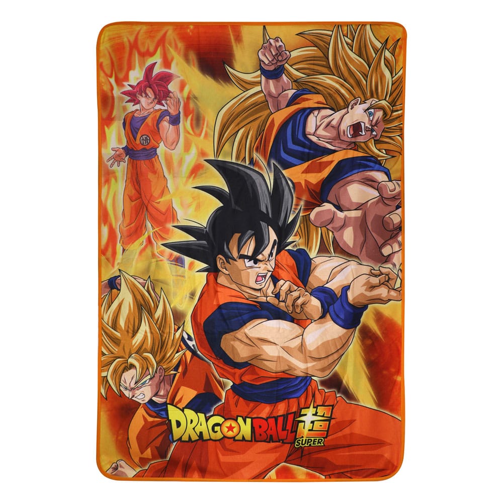 Dragon Ball Super Fleece Blanket Battle of Gods Goku 100 x 150 cm - MangaShop.ro