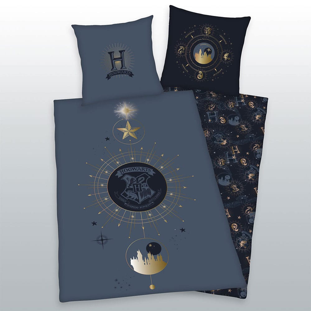 Harry Potter Duvet Set Hogwarts 135 x 200 cm / 80 x 80 cm - MangaShop.ro