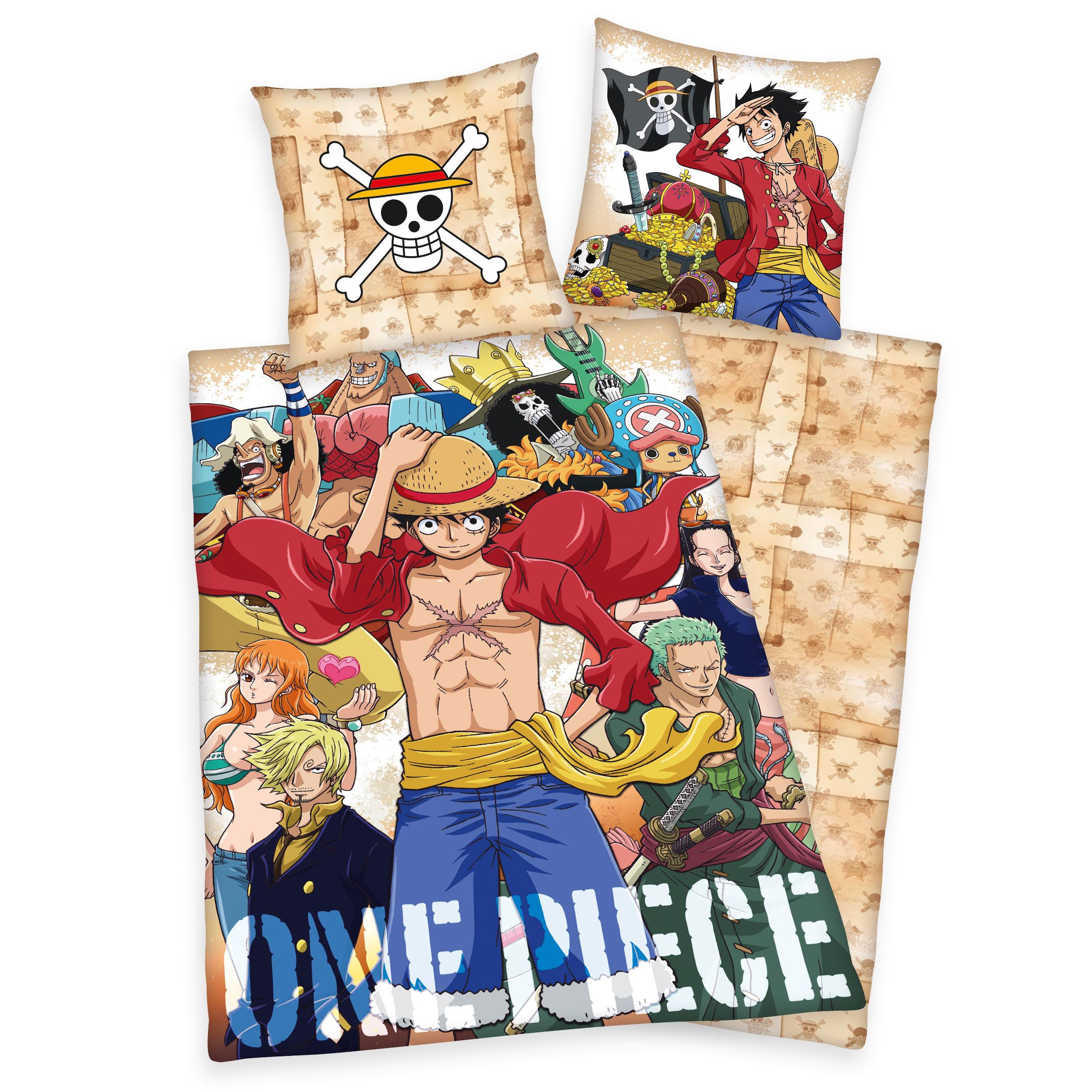 One Piece Duvet Set Crew 135 x 200 cm / 80 x 80 cm - MangaShop.ro