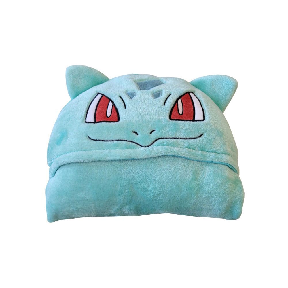Pokemon Coral Hooded Blanket Bulbasaur 120 x 150 cm - MangaShop.ro
