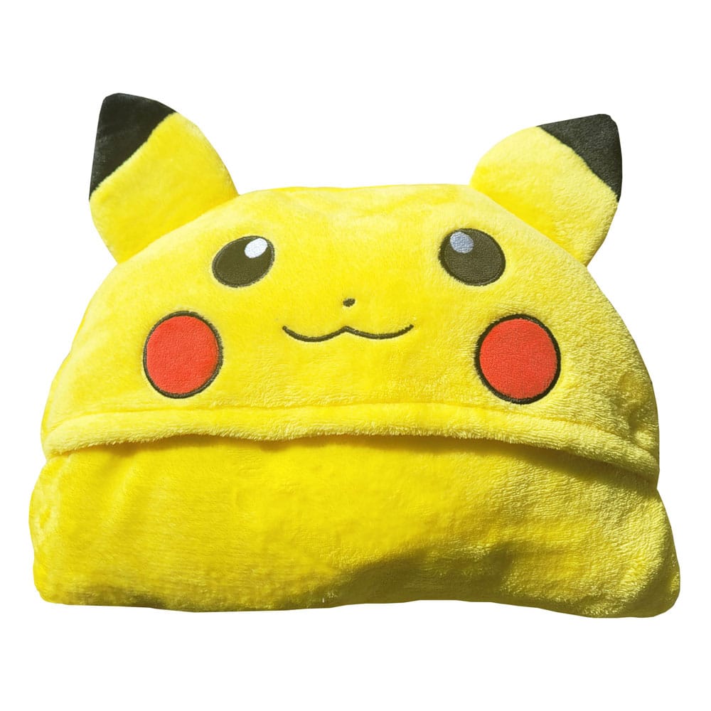 Pokemon Coral Hooded Blanket Pikachu 120 x 150 cm - MangaShop.ro