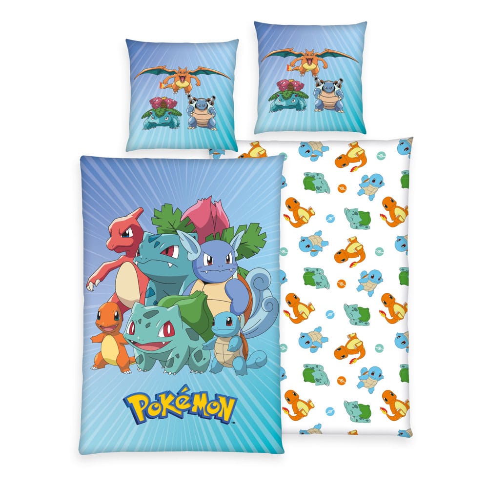 Pokemon Duvet Set Group B 135 x 200 cm / 80 x 80 cm - MangaShop.ro
