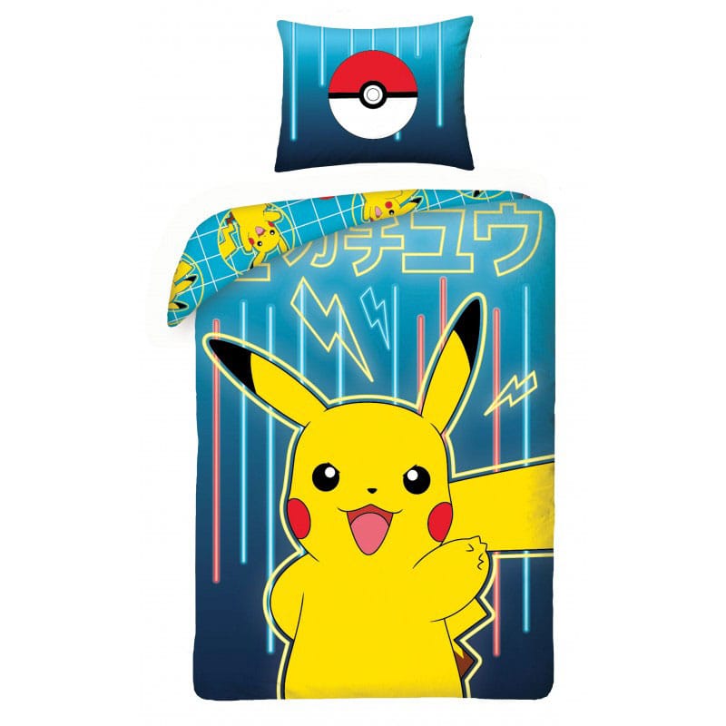 Pokemon Duvet Set Pikachu 140 x 200 cm / 70 x 90 cm - MangaShop.ro