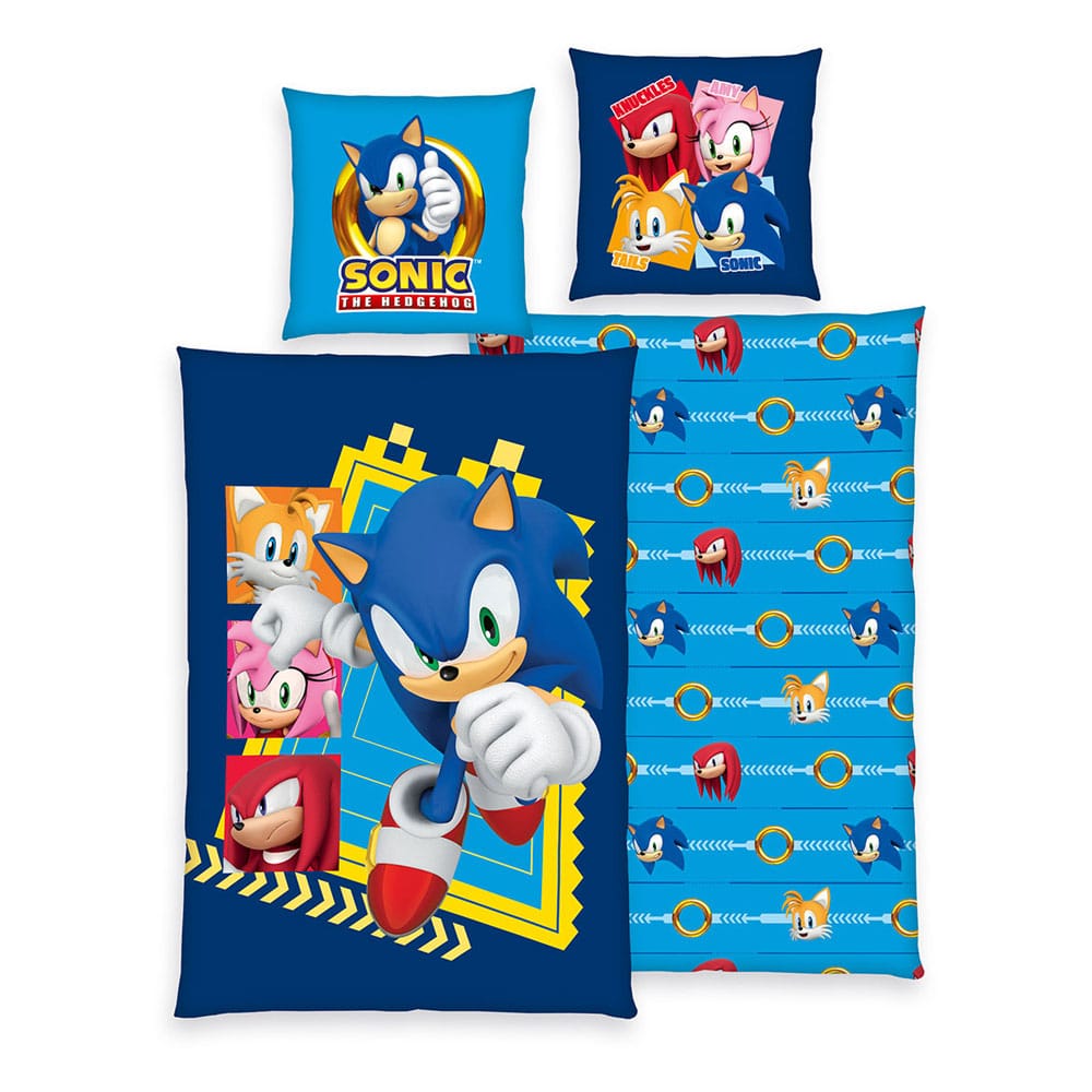 Sonic - The Hedgehog bed linen 135 x 200 cm - MangaShop.ro