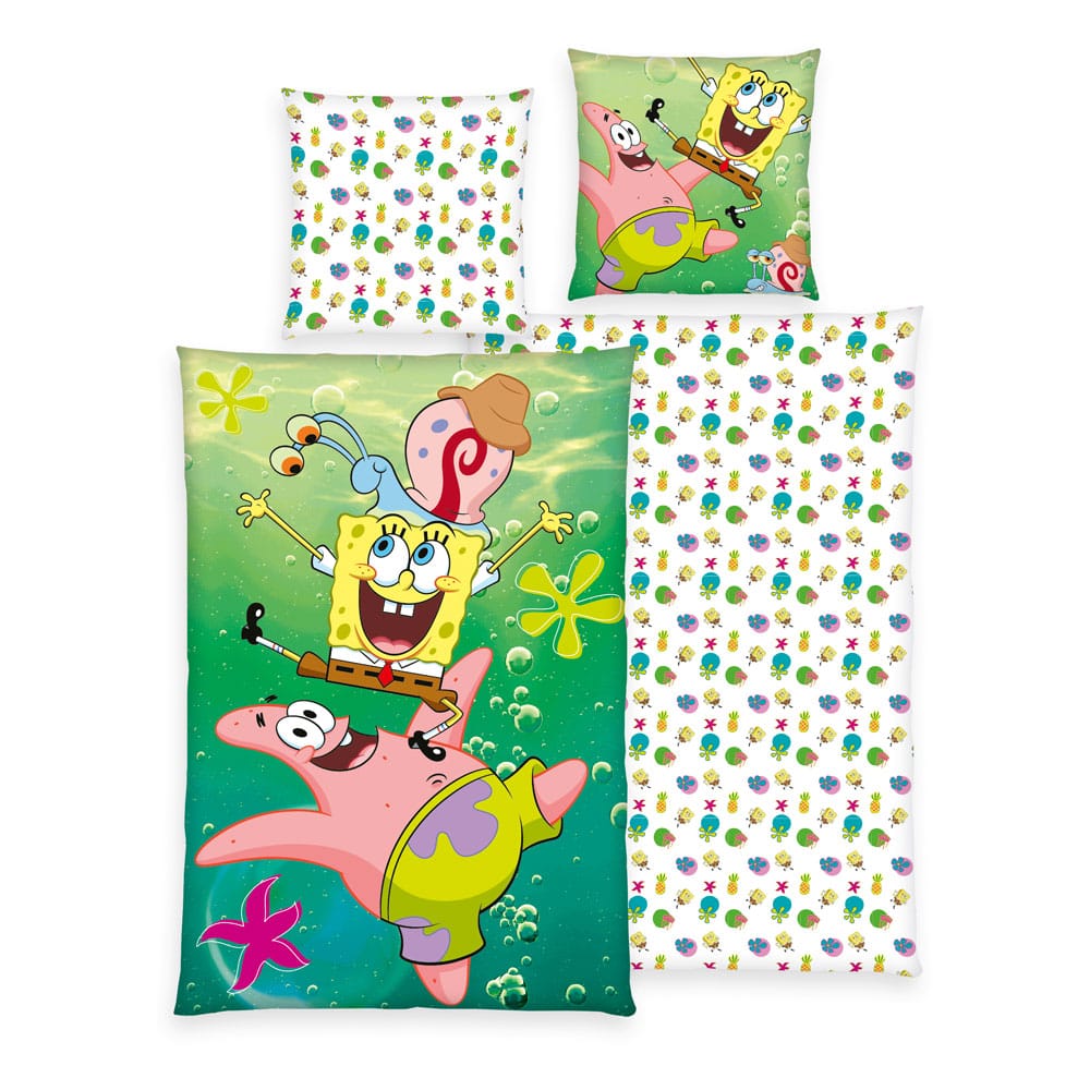 Spongebob Squarepants Duvet Set 135 x 200 cm / 80 x 80 cm - MangaShop.ro