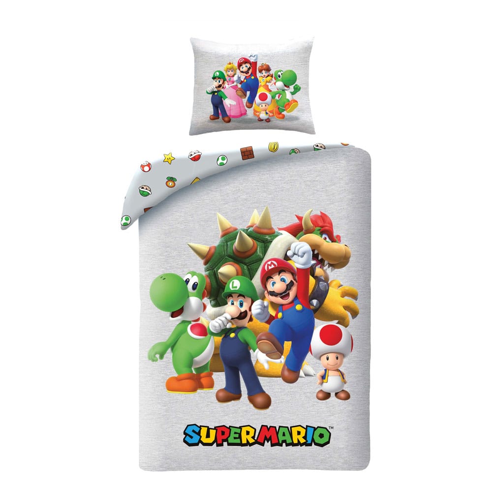 Super Mario Duvet Set Ver. 4 140 x 200 cm / 70 x 90 cm - MangaShop.ro