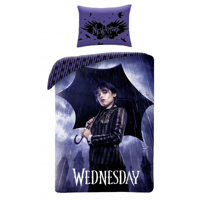 Wednesday Duvet Set Raining 140 x 200 cm / 70 x 90 cm - MangaShop.ro