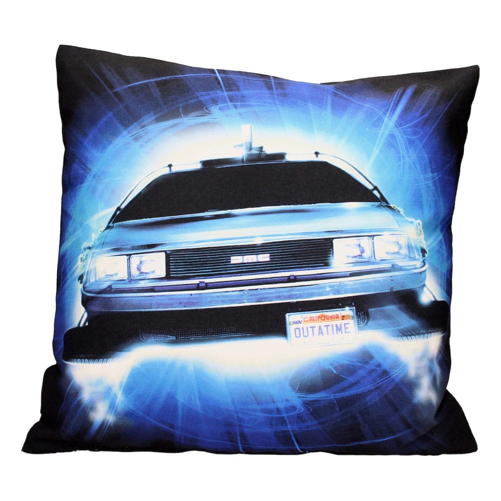 Back To The Future Pillow Delorean Roads 45 cm - MangaShop.ro