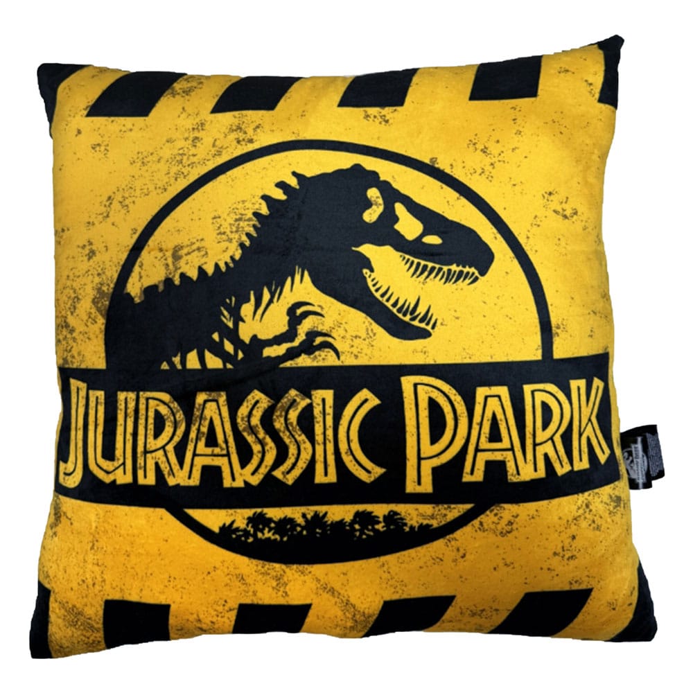 Jurassic Park Pillow Caution Logo 45 cm - MangaShop.ro