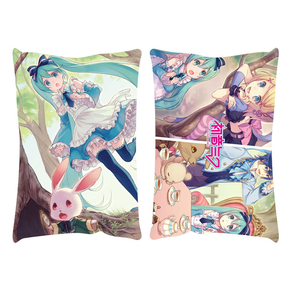 Hatsune Miku Pillow Miku in Wonderlan 50 x 35 cm - MangaShop.ro