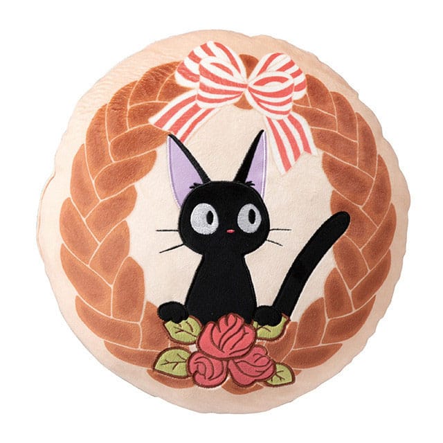 Kiki's Delivery Service Pillow Jiji Bread Wreath 35 x 35 cm - MangaShop.ro
