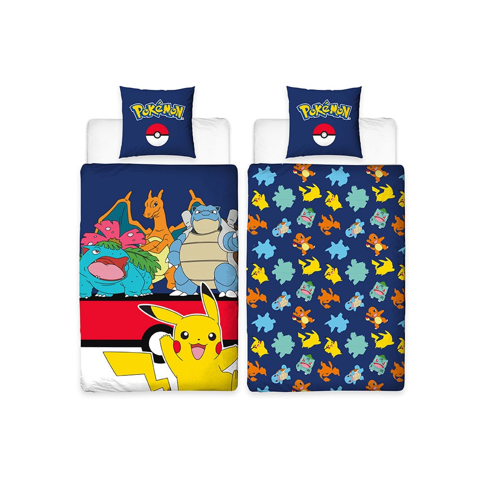 Pokemon bed linen Pokemon blue 135 x 200 cm - MangaShop.ro
