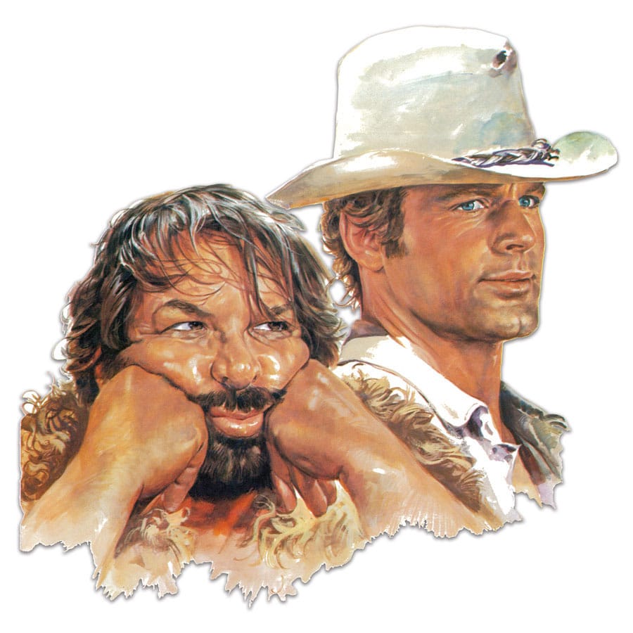 Bud Spencer & Terence Hill 3D Tin Sign Bud & Terence 45 x 45 cm - MangaShop.ro