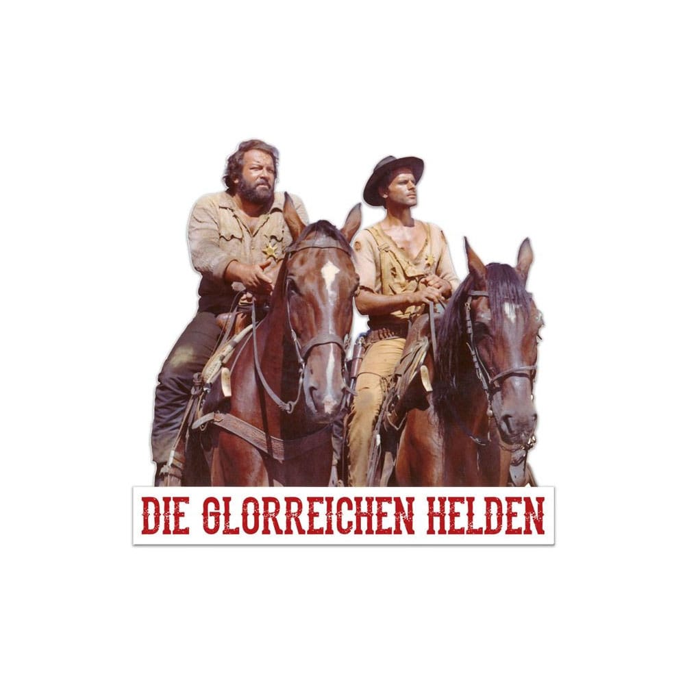 Bud Spencer & Terence Hill 3D Tin Sign Die glorreichen Helden 45 x 45 cm - MangaShop.ro