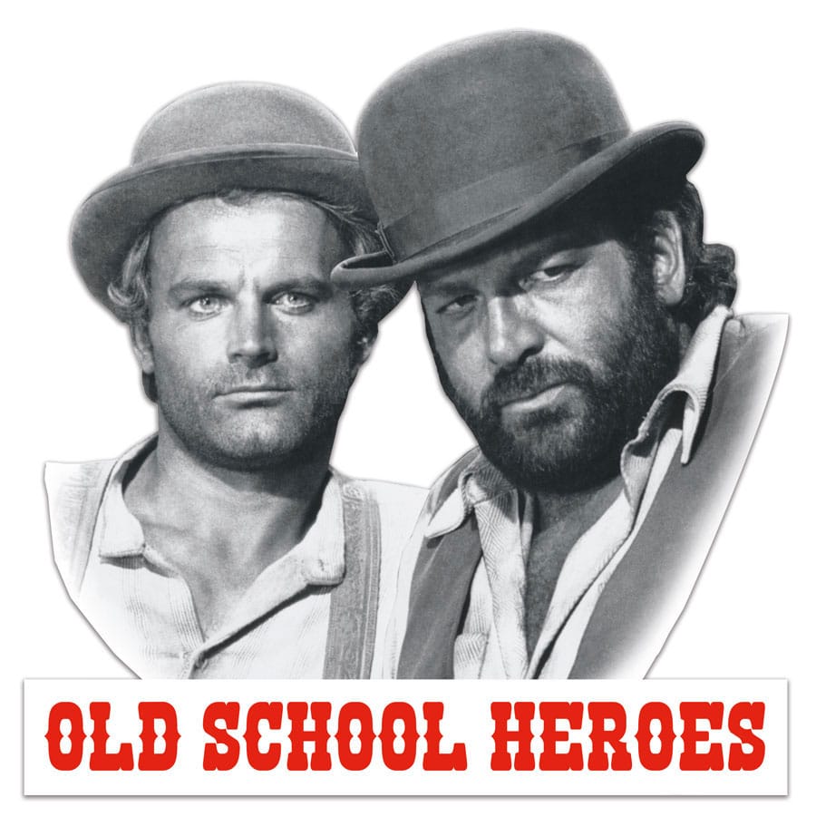 Bud Spencer & Terence Hill 3D Tin Sign Old School Heroes 45 x 45 cm - MangaShop.ro