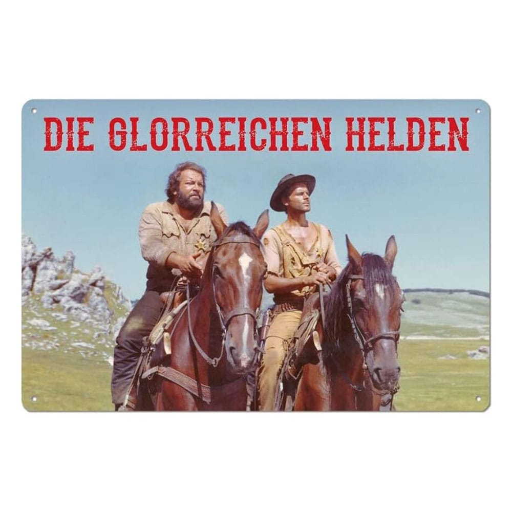 Bud Spencer & Terence Hill Tin Sign Die glorreichen Helden 20 x 30 cm - MangaShop.ro