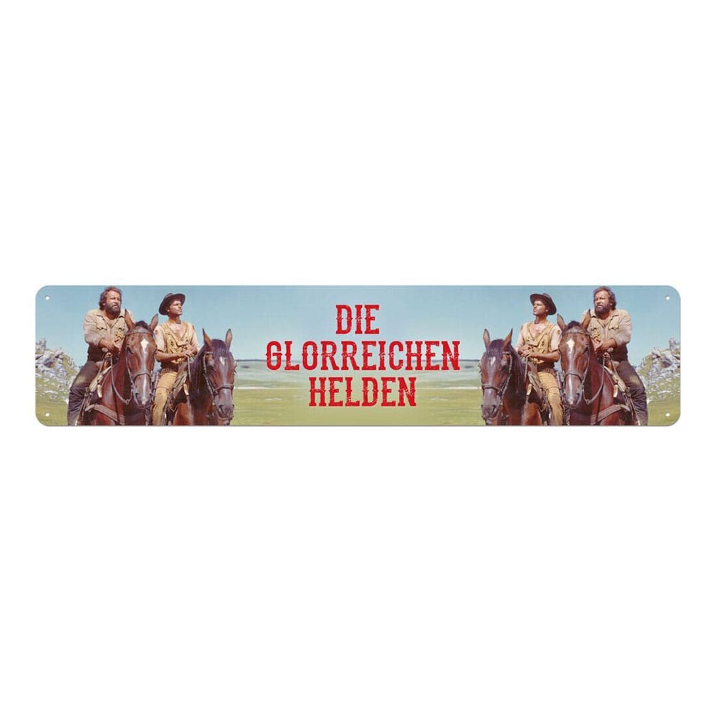 Bud Spencer & Terence Hill Tin Sign Die glorreichen Helden 46 x 10 cm - MangaShop.ro