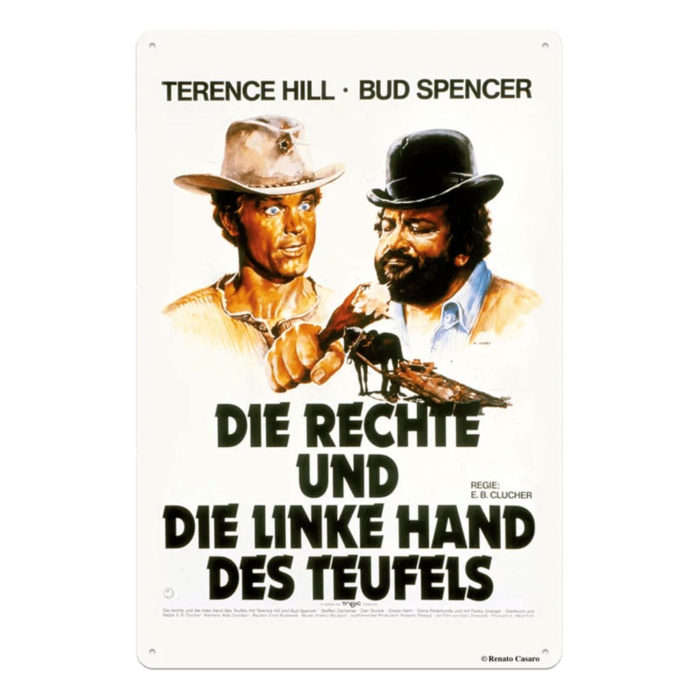 Bud Spencer & Terence Hill Tin Sign Rechte und Linke Hand des Teufels 20 x 30 cm - MangaShop.ro