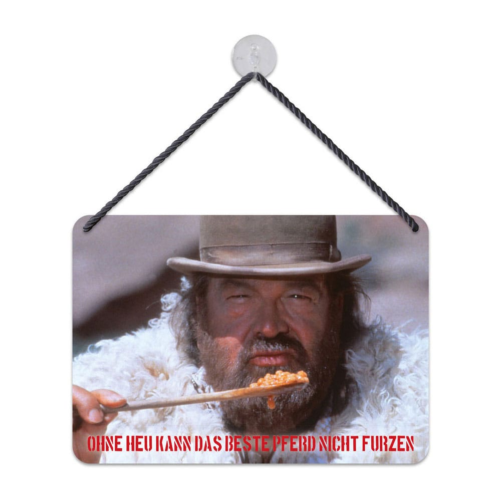 Bud Spencer Tin Sign Bohnen 16,5 x 11,5 cm - MangaShop.ro