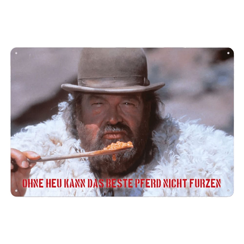 Bud Spencer Tin Sign Bohnen 20 x 30 cm - MangaShop.ro