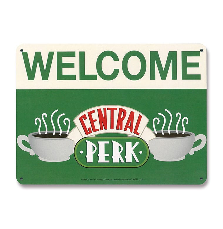 Friends Tin Sign Central Perk Welcome 15 x 21 cm - MangaShop.ro