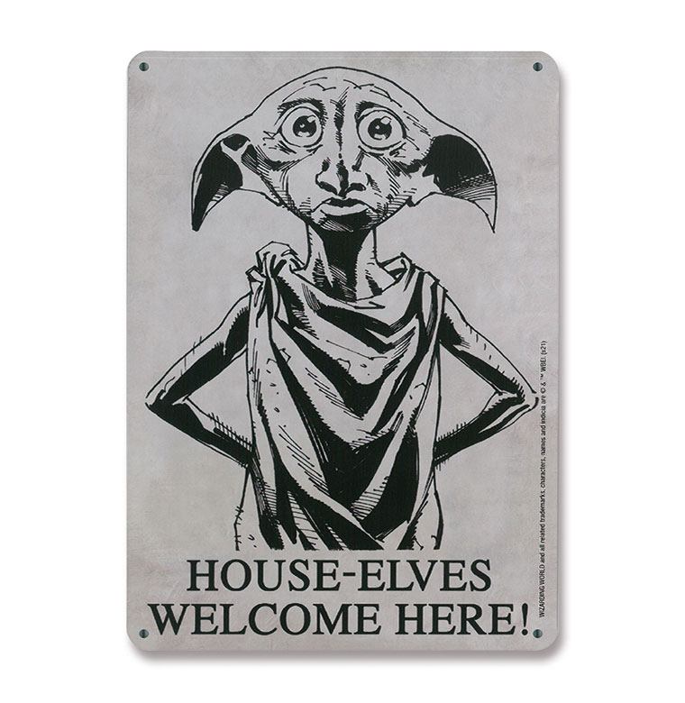 Harry Potter Tin Sign House-Elves 15 x 21 cm - MangaShop.ro