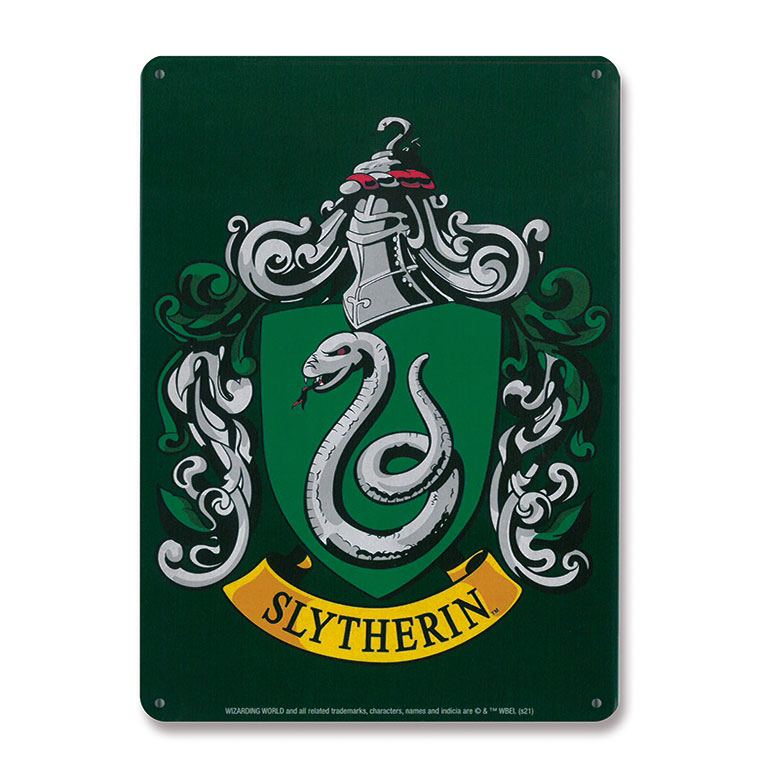 Harry Potter Tin Sign Slytherin 15 x 21 cm - MangaShop.ro