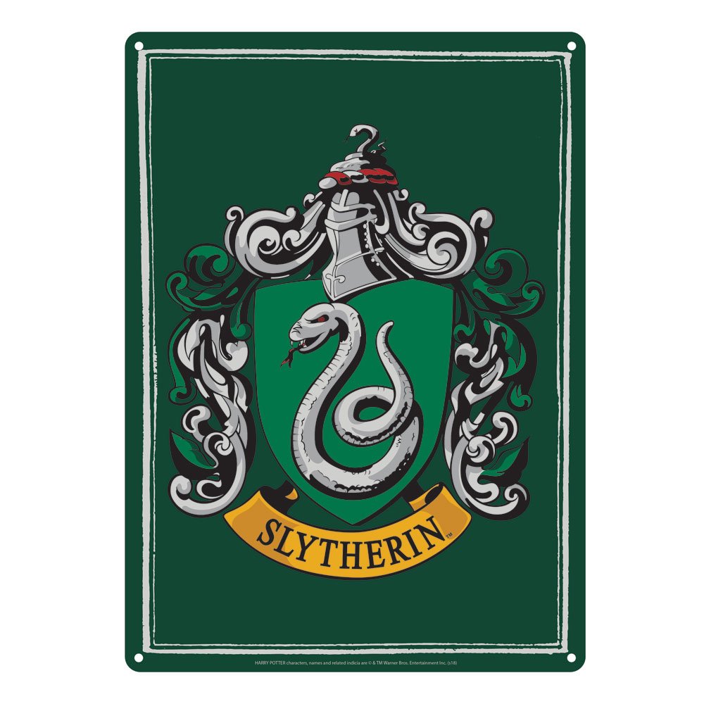 Harry Potter Tin Sign Slytherin 21 x 15 cm - MangaShop.ro