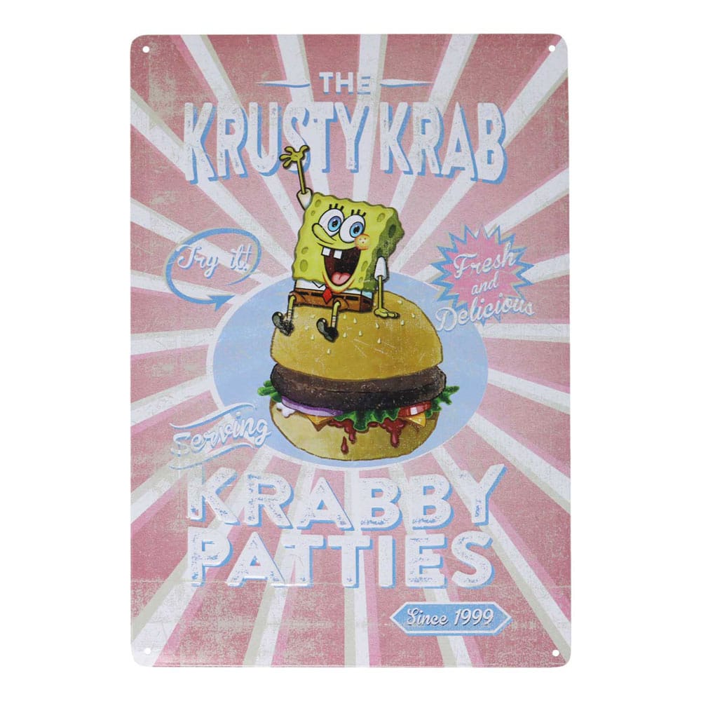 SpongeBob Tin Sign Krusty Krab - MangaShop.ro