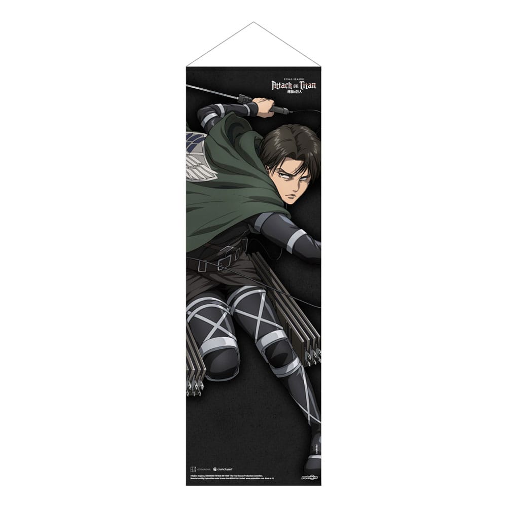 Attack on Titan Slim Wallscroll Levi 30 x 90 cm - MangaShop.ro
