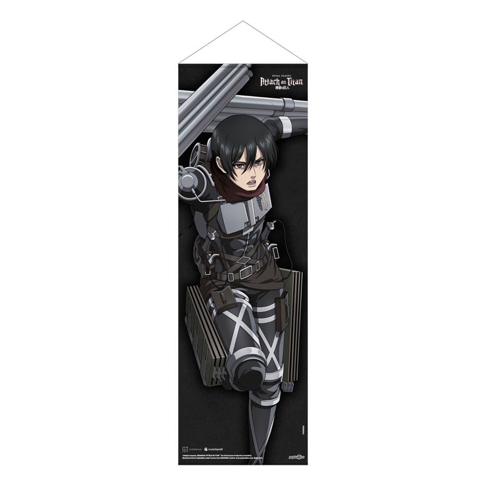 Attack on Titan: The Final Season Slim Wallscroll Mikasa Ackermann 30 x 90 cm - MangaShop.ro