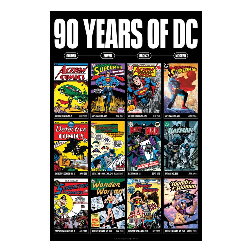 DC Comis Art Print 90 Years Limited Edition 42 x 30 cm - MangaShop.ro