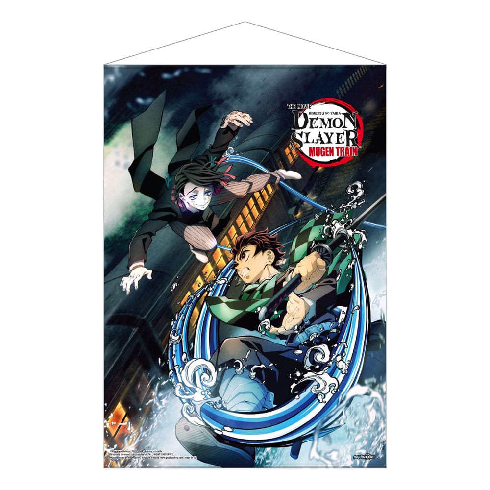Demon Slayer: Kimetsu no Yaiba Wallscroll Mugen Train Tanjiro Vs Enmu 50 x 70 cm - MangaShop.ro